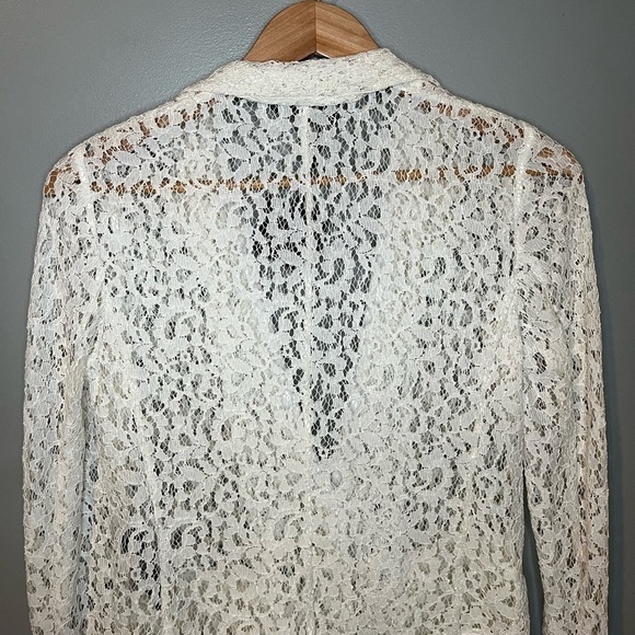 NWT The Kooples Flower Lace and Crepe Jacket - Picture 8 of 13